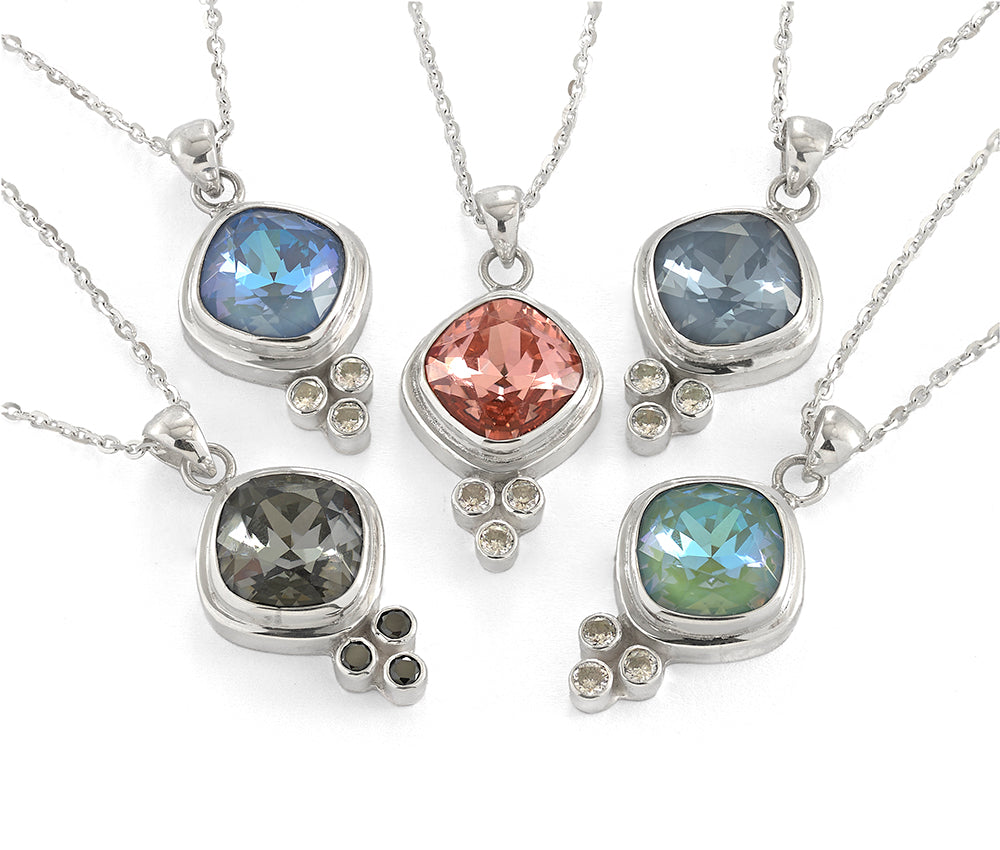 Three Little Stones Necklace - Reva Jewellery SG